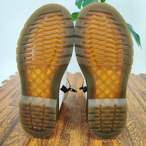 Doc. Martens Girl’s White Combat Side Zip Casual Boots Size 3 US - Picture 7 of 8